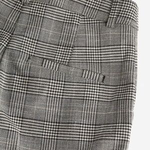 H&M Black and Tan Plaid Trousers